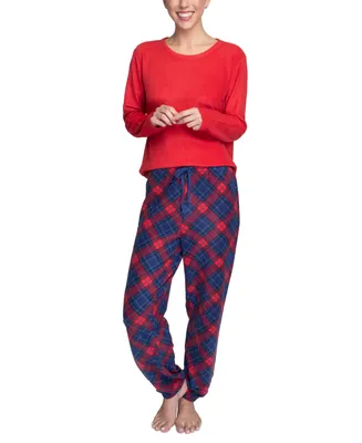 Hanes Women's Animal-Print 2-Pc. Lounge & Pajama Set