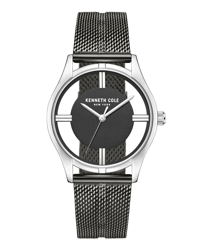 Kenneth Cole New York Women's Transparency Gun Stainless Steel Watch 34mm