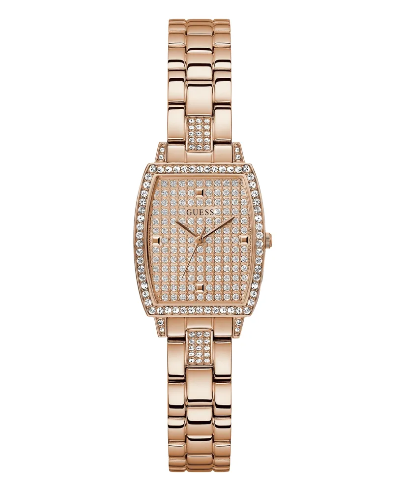 Guess Women's Analog Rose Gold-Tone Stainless Steel Watch 25mm - Rose Gold