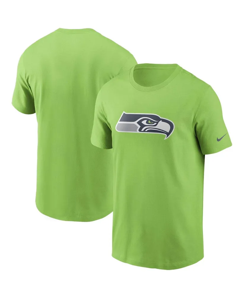 Men's Nike Neon Green Seattle Seahawks Primary Logo T-shirt