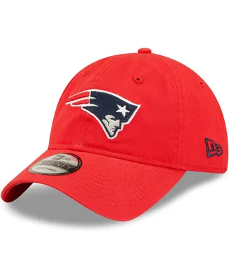 Men's New Era Red New England Patriots Icon Logo Core Classic 2.0 9TWENTY Adjustable Hat