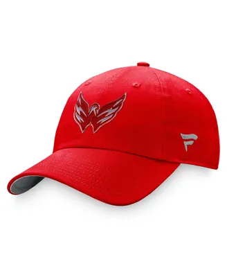 Women's Fanatics Red Washington Capitals Iconic Glimmer Adjustable Hat