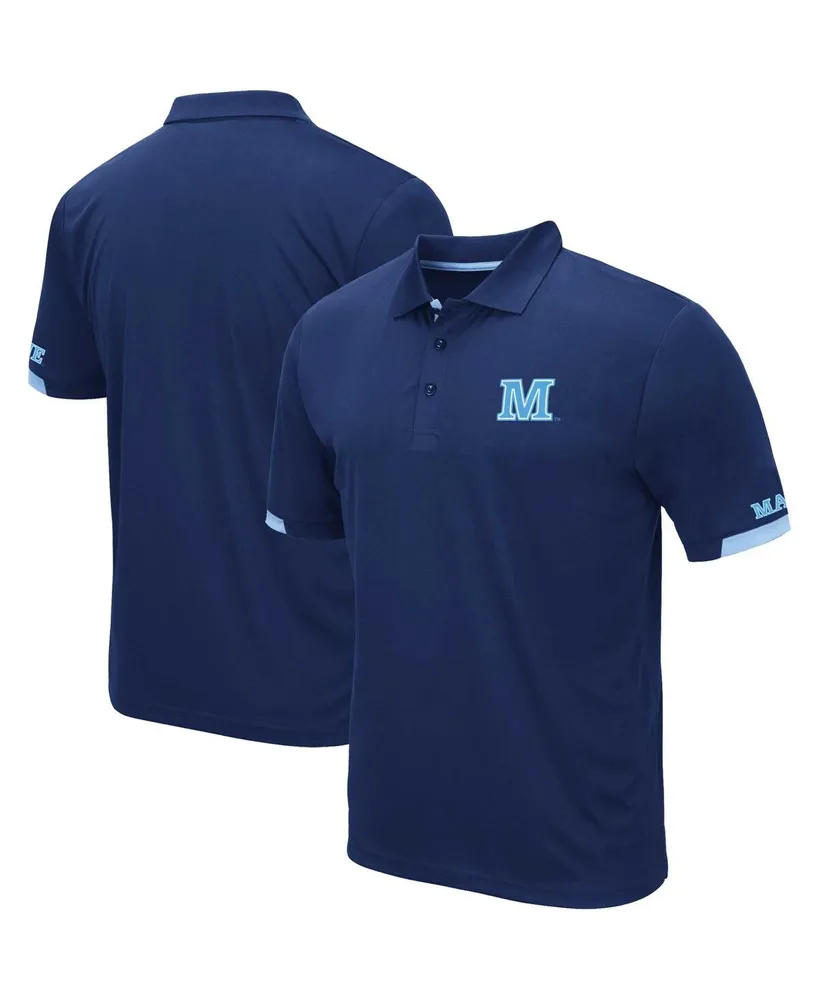 Men's Colosseum Navy Maine Black Bears Santry Lightweight Polo Shirt