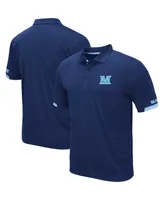 Men's Colosseum Navy Maine Black Bears Santry Lightweight Polo Shirt