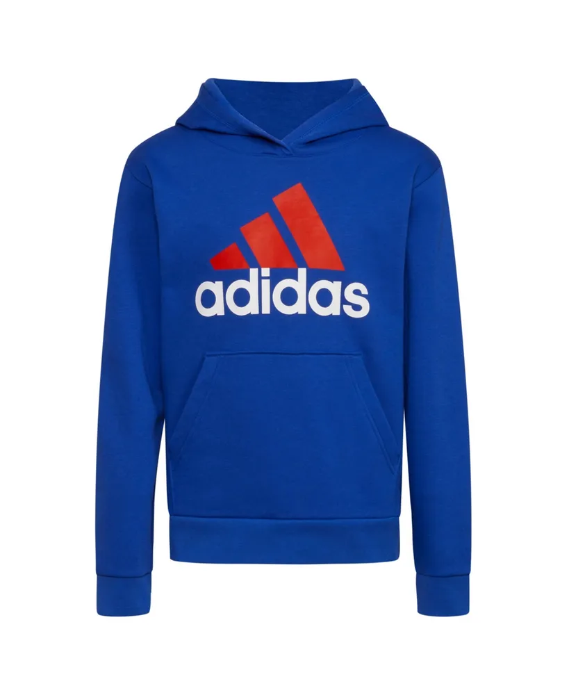 adidas Big Boys Long Sleeved Essential Fleece Hoodie