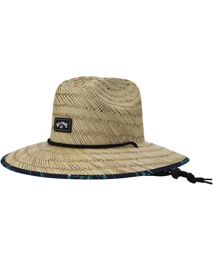 Men's Billabong Natural Tides Print Dark Blue Straw Hat