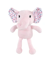 Little Treasure Baby Girls Treasure Plush Bathrobe and Toy Set, Floral Elephant, 0-9 Months