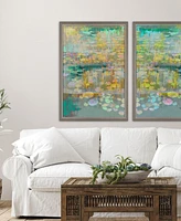 Reeds And Lilies I Framed Art