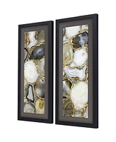 Agate Framed Art, Set of 2