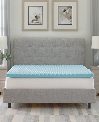 ProSleep 2.5" Gel-Infused Convoluted Memory Foam Mattress Topper