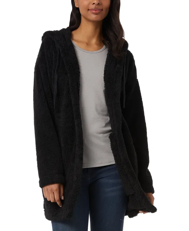 32 Degrees Women's Hooded Fleece Drawstring Cardigan