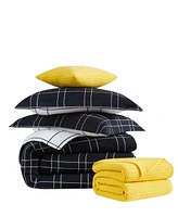 Southshore Fine Linens Piece Urban Grid Comforter and Sham Set