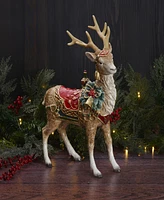 Fitz and Floyd Noel Holiday Grand Deer Figurine, 17.75-in