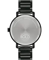 Movado Women's Bold Evolution 2.0 Swiss Quartz Ionic Plated Black Steel Watch 34mm