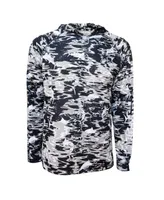 Men's Columbia Navy Dallas Cowboys Camo Super Terminal Tackle Pullover Hoodie