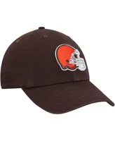 Big Boys and Girls '47 Brand Brown Cleveland Browns Team Logo Clean Up Adjustable Hat