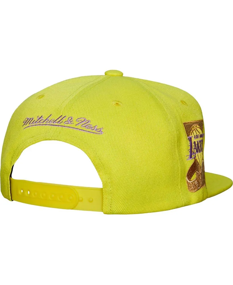 Men's Mitchell & Ness Gold Los Angeles Lakers Hardwood Classics Soul Pastel Snapback Hat