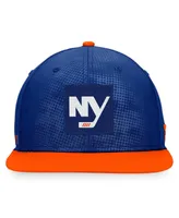 Men's Fanatics Royal, Orange New York Islanders Authentic Pro Alternate Logo Snapback Hat