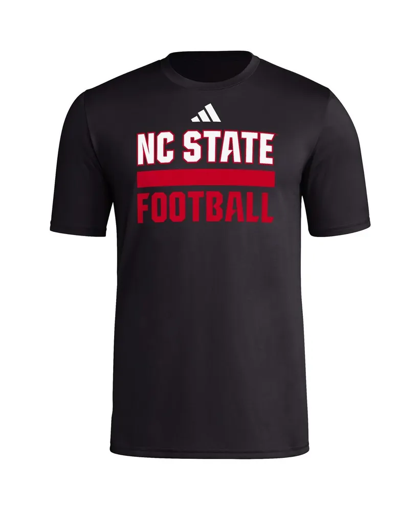Men's adidas Black Nc State Wolfpack Sideline Strategy Glow Pregame T-shirt