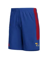 Men's adidas Royal Kansas Jayhawks Aeroready Shorts