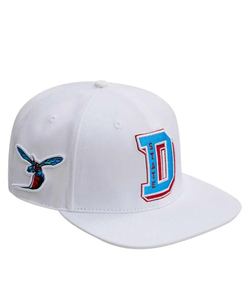 Men's Pro Standard White Delaware State Hornets Evergreen Wool Snapback Hat