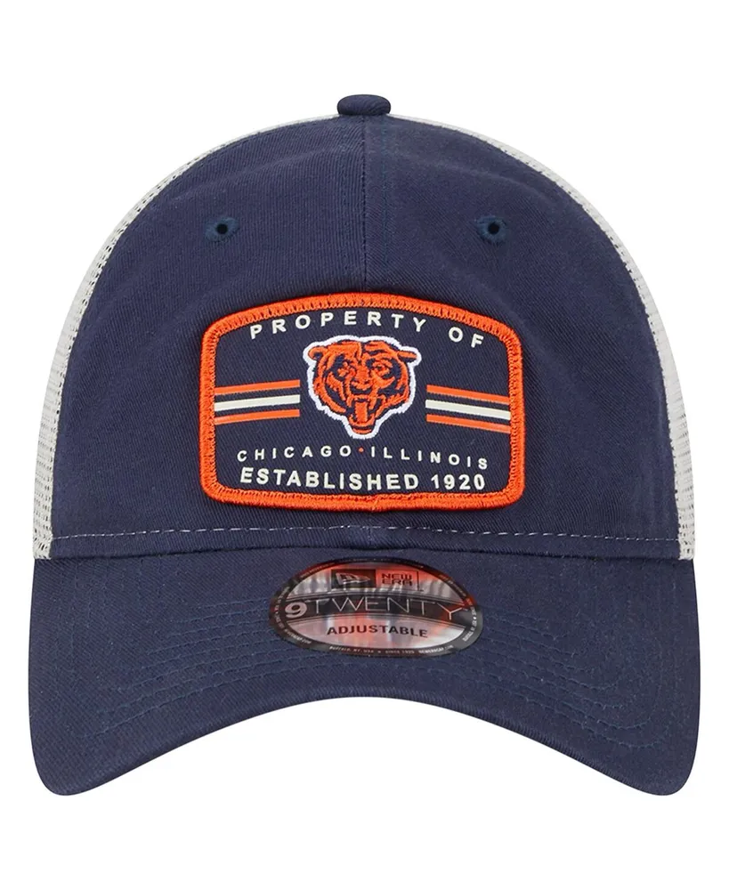 Men's New Era Navy Chicago Bears Property Trucker 9TWENTY Adjustable Hat