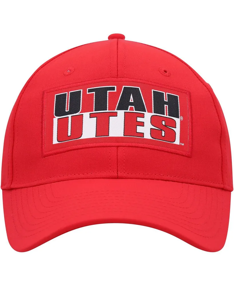Men's Colosseum Red Utah Utes Positraction Snapback Hat