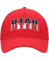 Men's Colosseum Red Utah Utes Positraction Snapback Hat