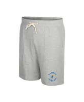 Men's Colosseum Heather Gray Kansas Jayhawks Love To Hear This Terry Shorts