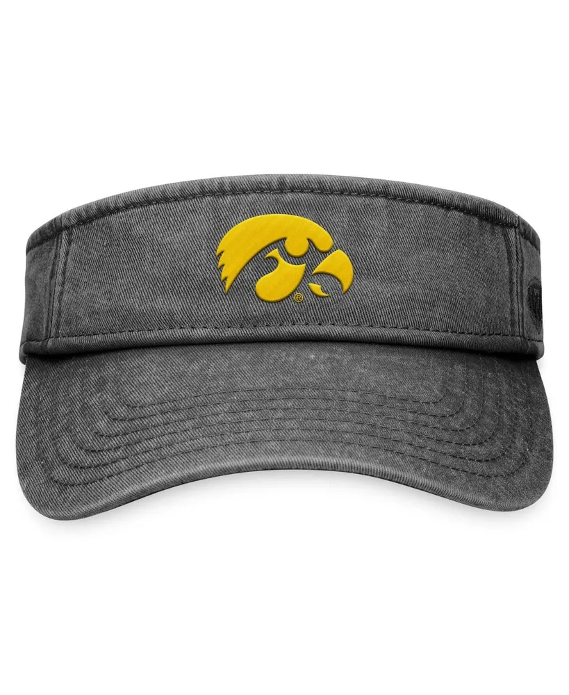 Men's Top of the World Black Iowa Hawkeyes Terry Adjustable Visor