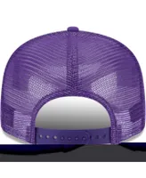 Men's New Era Purple Los Angeles Lakers Bold Laurels 9FIFTY Snapback Hat