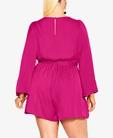 City Chic Women's Noelle Playsuit