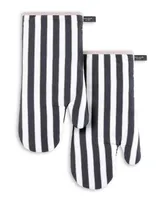 kate spade new york Botanical Stripe Oven Mitt 2-Pack Set, 7" x 13"