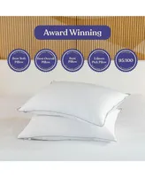 FluffCo Down & Feather Classic Hotel Pillow - Standard - Soft