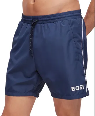 Boss by Hugo Men's Quick-Drying Logo Swim Shorts