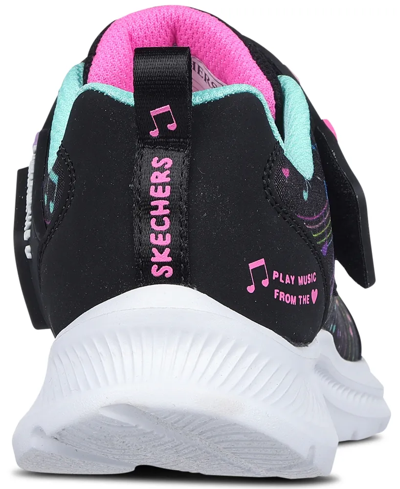 Skechers Little Girls Jumpsters 2.0 - Sketch Tunes Adjustable Strap Casual Sneakers from Finish Line