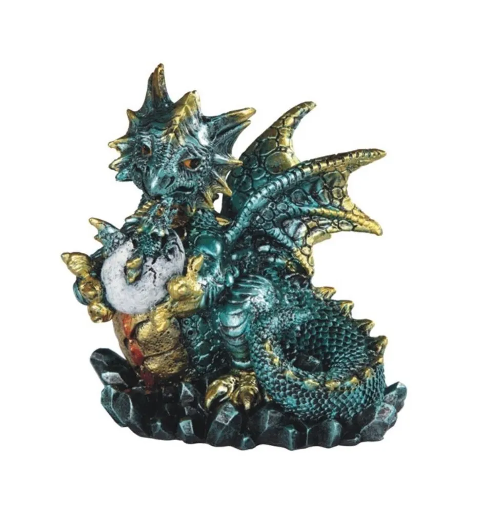 Dragon Baby in Egg Hatchling Statue Fantasy Decoration Figurine