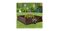 Raised Garden Bed Planter for Flower Vegetables Patio