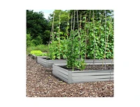 Metal Galvanized Raised Garden Bed with Open-Ended Base