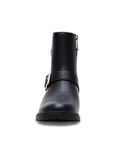 Anne Klein Women's Finna Lug Sole Moto Booties