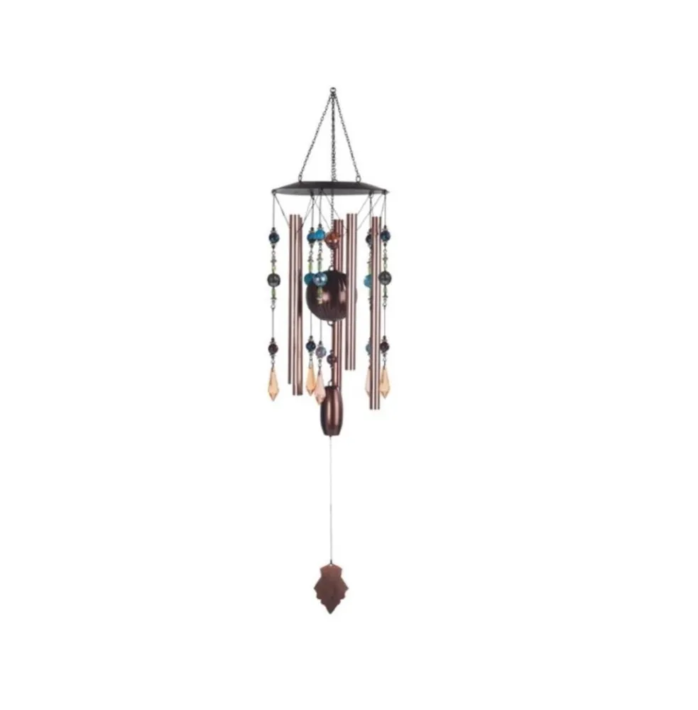 31" Long Bronze Chandelier Contemporary Wind Chime with Copper