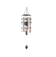 31" Long Bronze Chandelier Contemporary Wind Chime with Copper