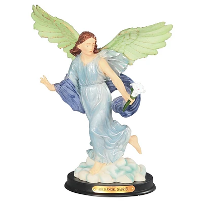 Fc Design 10"H Archangel Gabriel Statue The Messenger Angel Holy Figurine Religious Decoration Home Decor Perfect Gift for House Warming, Holidays and