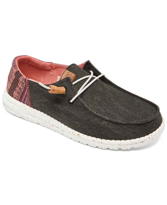 Hey Dude Women's Wendy Slub Canvas Casual Moccasin Sneakers from