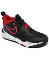 Nike Little Kids Team Hustle D 11 Adjustable Strap Basketball Sneakers from Finish Line