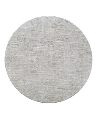 Livabliss Masterpiece High-Low Mpc-2310 7'10" x 7'10" Round Area Rug