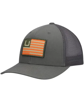 Men's Huk Olive Huks and Bars Trucker Snapback Hat
