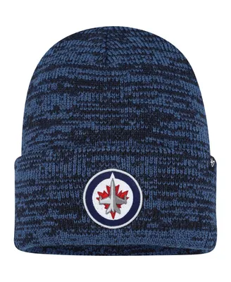 Men's '47 Brand Navy Winnipeg Jets Brain Freeze Cuffed Knit Hat