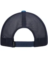 Men's Rvca Blue, Navy All The Way Snapback Trucker Hat