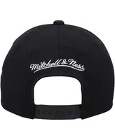 Men's Mitchell & Ness Black Utah Jazz Mvp Team Script 2.0 Stretch Snapback Hat